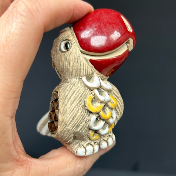 Vintage retired ARTESANIA RINCONADA hand made Parrot figure Made in Uru… - Picture 2 of 7